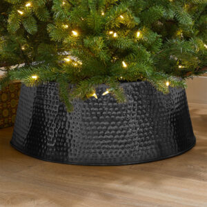 60cm Round Metal Tree Skirt - Black