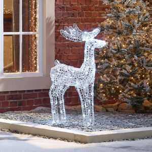 Acrylic LED Large Miracle the Reindeer Figure